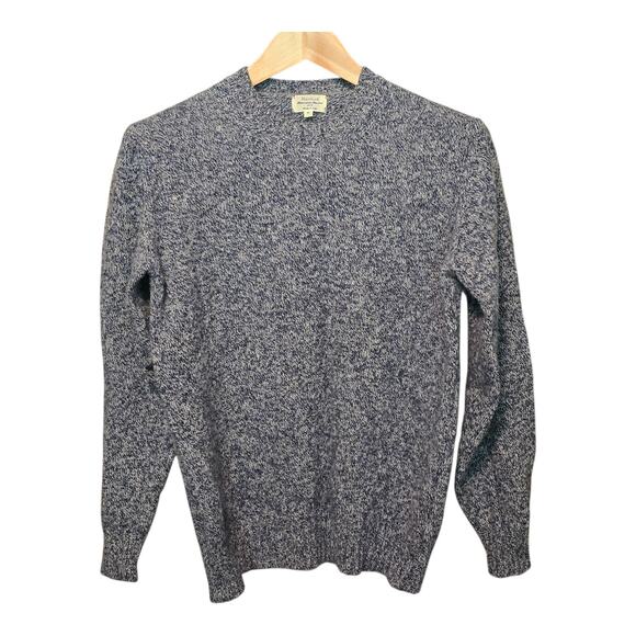 Other - Hartford Alternative Classics Virgin Wool Mens Sweater Medium Gray/Blue Preppy